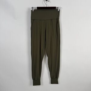 Colorfulkoala High Waist Buttery Soft Jogger M Olive Green Athleisure Leggings